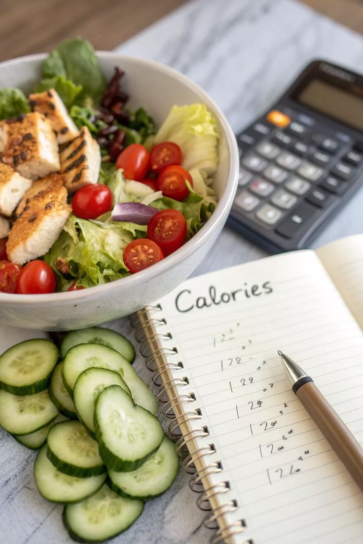 Colorful salad bowl showing balanced portions